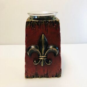 Fleur De Lis Mardi Gras Decor Tealight Holder